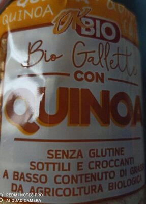 Bio gallette con quinoa front packaging