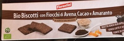 Bio Biscotti con Fiocchi di Avena , Cacao e Amaranto