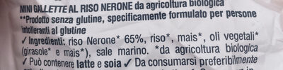 Fiorentini pop black rice ingredients label