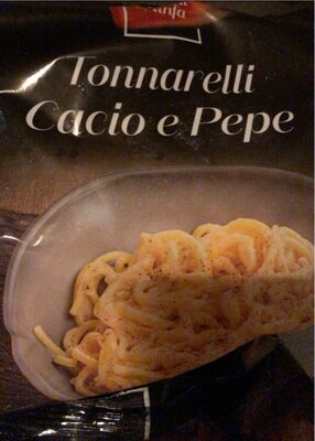 Tonnarelli cacio e pepe front packaging