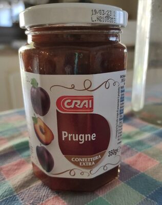 Confettura di prugne front packaging