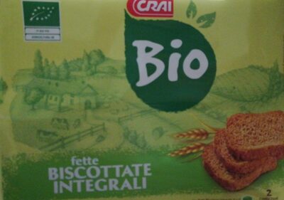 Fette biscottate integrali bio front packaging