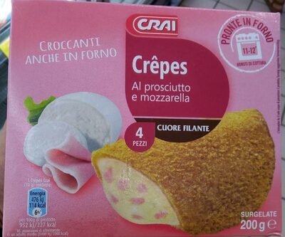 Crepes al prosciutto e mozzarella