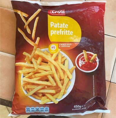 Patate prefritte front packaging