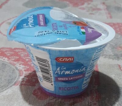 Ricotta senza lattosio