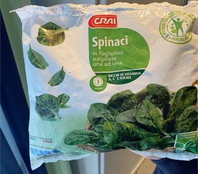 Spinaci in foglioline surgelate