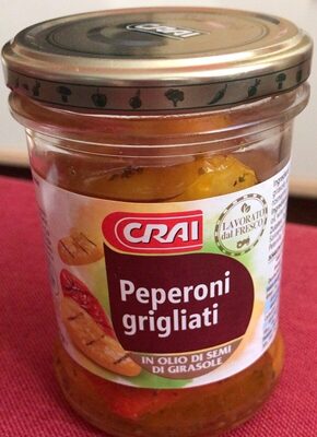 Peperoni grigliati in olio di semi di girasole