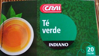 Tè verde indiano front packaging