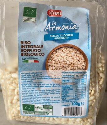 Riso integrale soffiato biologico