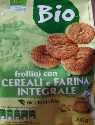 FROLLINI CON CEREALI E FARINA INTEGRALE BIO