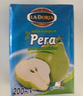 Succo e polpa di pera