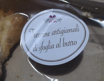 Treccine artigianali al burro front packaging