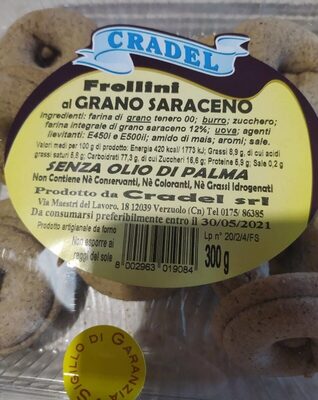 Frollini al grano saraceno