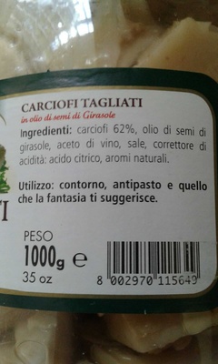 Morceaux de coeurs d'artichauts