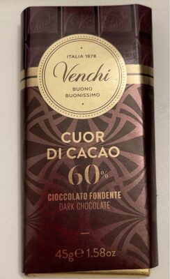 Cuor di cacao 60% cioccolato fondente