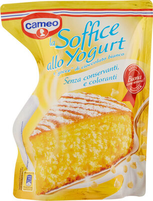 La soffice allo yogurt e gocce di cioccolato bianco