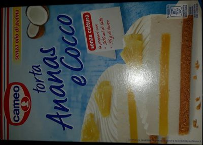 Torta ananas e coco front packaging