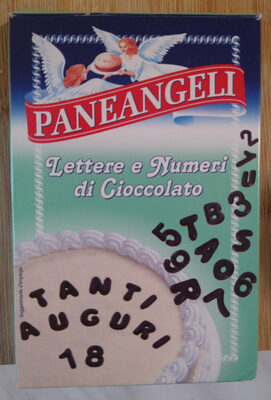 lettere e numeri di cioccolato