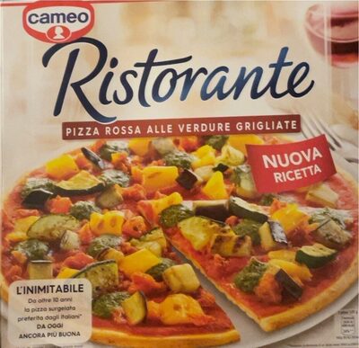 Ristorante pizza rossa alle verdure grigliate