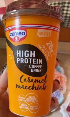 High protein Caramel front packaging