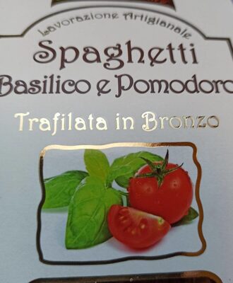 Spaghetti basilico & pomodoro front packaging