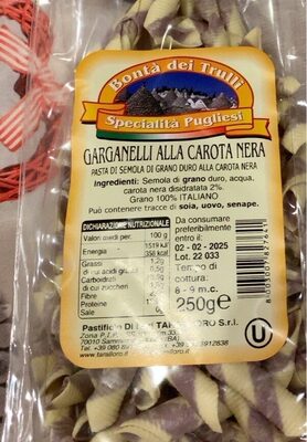 garganelli alla carota nera