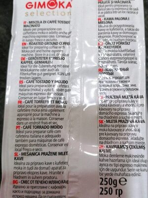 Cafe Intenso nutrition facts table