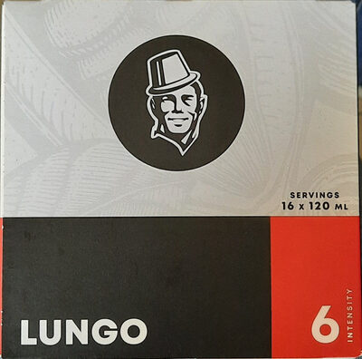 Café lungo front packaging