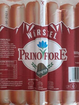 Primofiore Würstel front packaging