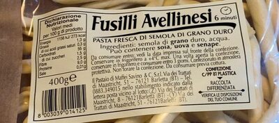 fusilli avellinesi front packaging