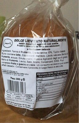 Panettone con uvetta senza zuccheri