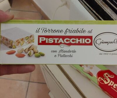 Il torrone friabile al pistacchio