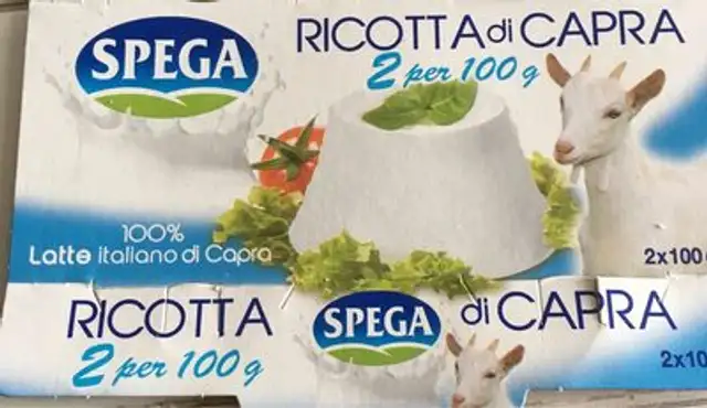 Ricotta di capra front packaging