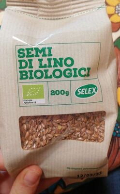 Semi di lino biologici front packaging
