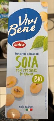 Vivi Bene Soia con zucchero di cana front packaging