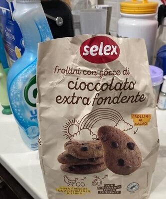 Frollini con gocce di cioccolato extra fondente