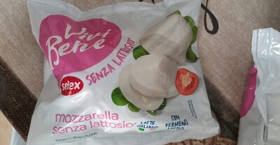 Mozzarella senza lattosio front packaging