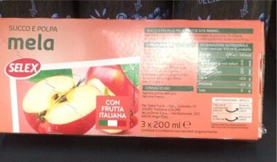 Succo e polpa mela