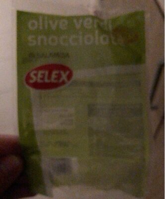 Olive verdi snocciolate front packaging