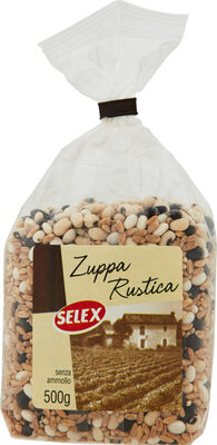 Legumi e cereali secchi misto pe zuppa rustica front packaging