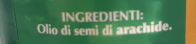 Olio di semi di arachide ingredients label