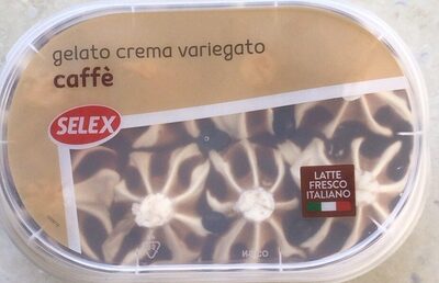 Gelato crema variegato caffè