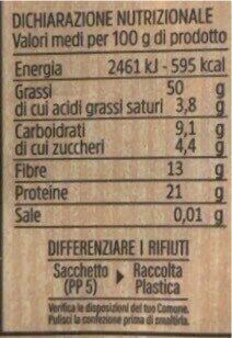 Mandorle sgusciate nutrition facts table