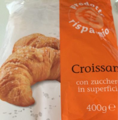Croissant avec sucre en surface