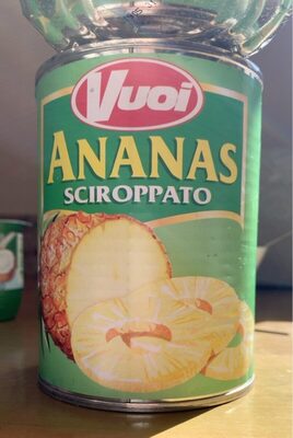 Ananas sciroppato front packaging