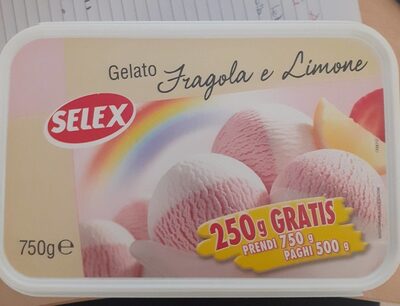 Gelato fragola e limone