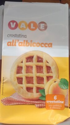 Crostatine all'albicocca front packaging