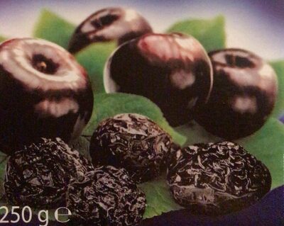 Prugne secche denocciolate front packaging