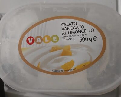 Gelato variegato al limoncello