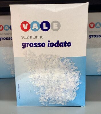 Sale marino grosso iodato front packaging